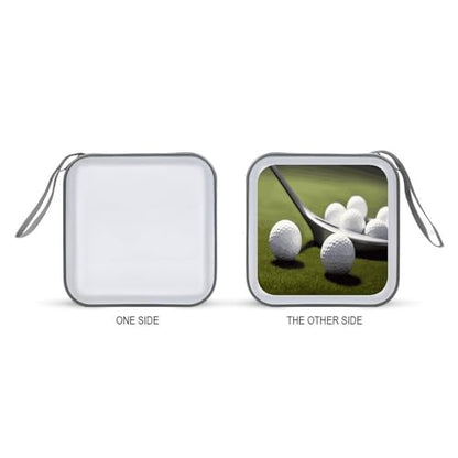 Golf CD Case 40 Capacity CD/DVD Case Holder Disc Storage Organizer Wallet Bag Portable Zipper CD Case Holder for Car Home Office Travel