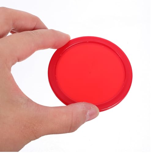 5Pcs 5PCS Air Hockey Pucks Plastic Replacement Indoor Table Hockey Accessories for Recreational and Entertainment Rooms Red Color