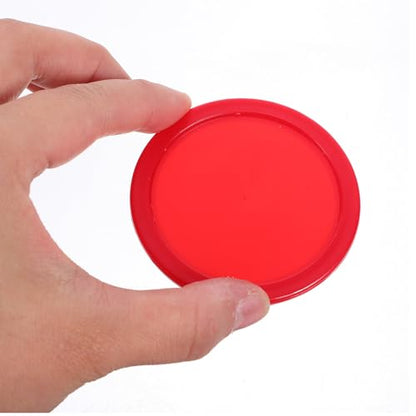 5Pcs 5PCS Air Hockey Pucks Plastic Replacement Indoor Table Hockey Accessories for Recreational and Entertainment Rooms Red Color