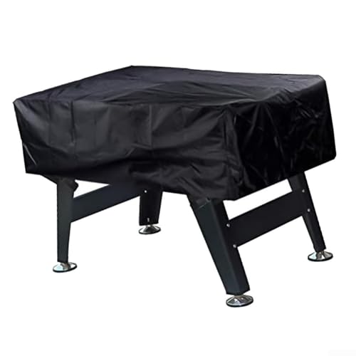 Black Foosball Table Cover 163x115x50cm Waterproof Outdoor Furniture Protection With Adjustable Straps For Dust Rain And Scratches Lasting Fabric(210D) - size: 210D