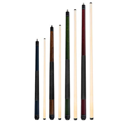 ASKA Short Pool Cue Sets, Canadian Maple Billiard Cue Sticks, 13mm Tip, 5/16x18 Joint, Multi-Set Options for Home & Game Rooms - style: Set of 4 Cues, LS4