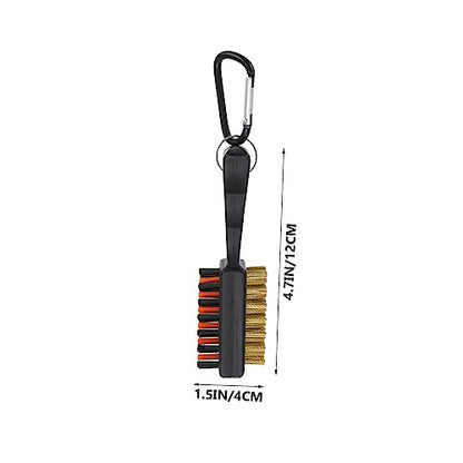 balacoo Double-Sided Golf Club Cleaner Brush with Wire and Bristles Lightweight and Portable Golfing Tool for Efficient Groove Cleaning and Easy Carrying