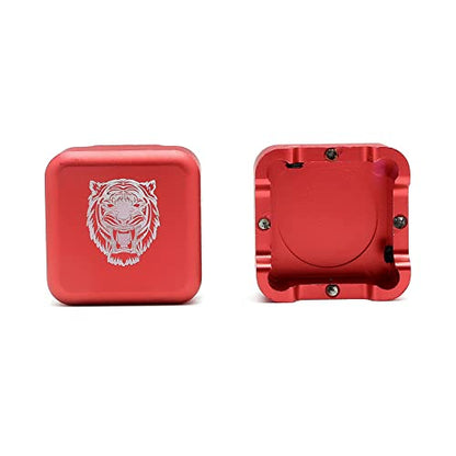 Pool Cue Chalk Holder-Portable Cue Chalk Holder for Billiard Cue Snooker Accessory - color: Red