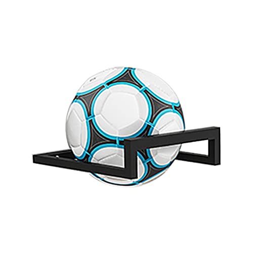 Black Wall Mount Sports Equipment Organizer Display Holder for Garage Home, Kids Ball Storage Rack Shelf (B)