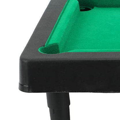 Keebgyy Mini Pool Table, Mini Pool Table Tabletop, Interactive Simulation Miniature Billiard Pool Game Set for Desktop Decoration Ornament, Home Office Desk Stress Relief Games, Easy Storage