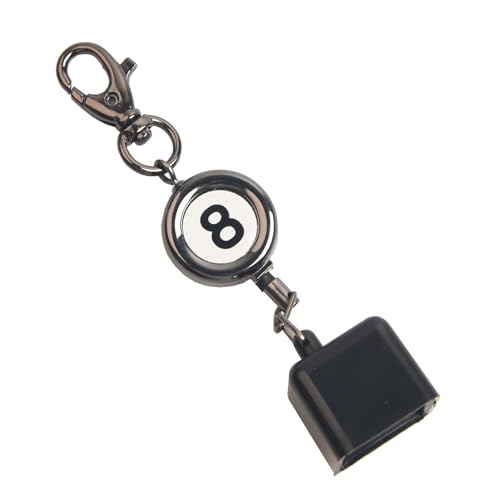 LAKE OF FIRE Billiard Chalk Holder，Pool Chalk Holder with Retractable Key Ring,Pool Table Accessories for Billiard Lovers - style: Square