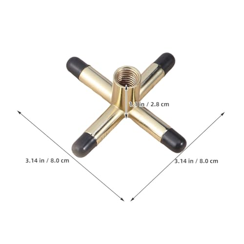 Toddmomy 3pcs Cross Shaped Pool Cue Bridge Head Anti-Slip Billiard Cue Sticks Bridge Head Rest Holder for Snooker Pool Tables Billiard Accessories