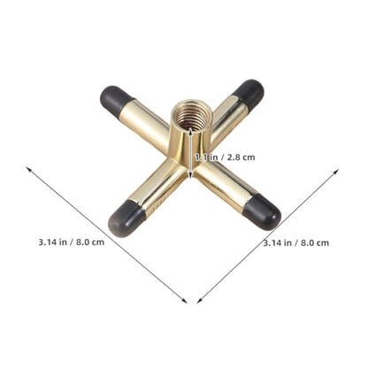 Toddmomy 3pcs Cross Shaped Pool Cue Bridge Head Anti-Slip Billiard Cue Sticks Bridge Head Rest Holder for Snooker Pool Tables Billiard Accessories