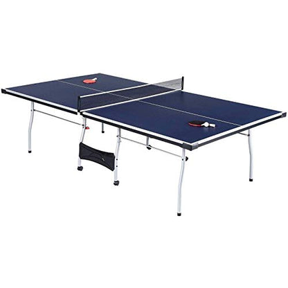 Cirocco Foldable 4 Piece Ping Pong Table Tennis Set with Net, Paddles, Balls - Tournament Size, Quick Setup, Playback Mode