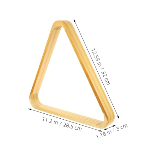Kisangel 2pcs Solid Wood Pool Triangle Rack Billiard Holder for Accurate Setup and Smooth Essential Pool Table Accessory for Snooker