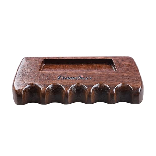 Weighted wooden 5-Cue pool cue stick holder, billiard cue stick holder, chalk holde