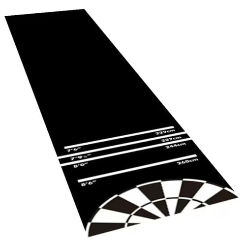 Dart Board Floor Mat, 300x34cm Anti Slip Protective Rug, Throw Line Carpet with Clear Markings for Accuracy Game Accessory Room Tool Entertainment Rug for Home Parties Gatherings Outdoor