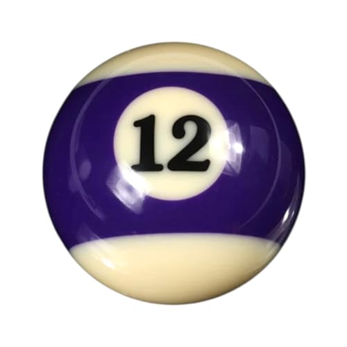 Empire USA #1-15 Pool Ball Replacement Billiards Ball, 2-1/4" (2.25-Inch) American Standard Size Billiard, Billiard Pool Table Accessories（1-15#） - color: 12