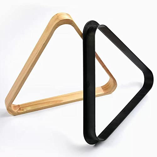 2Pcs Billiard Ball Rack Set, Eight Ball Triangle Rack, Diamond,Ball Racks for Table-Brown - color: Brown