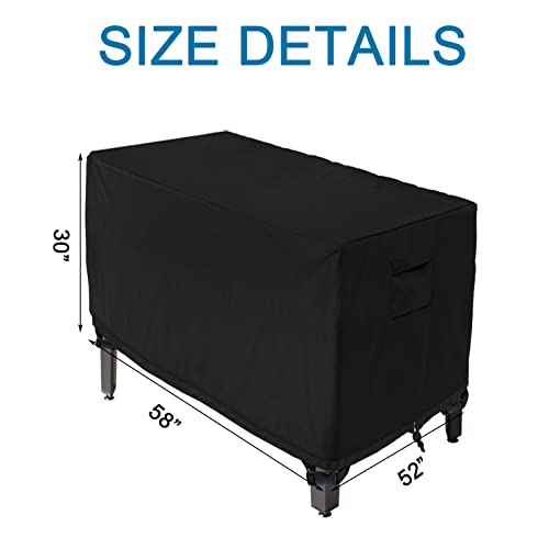 WOMACO Foosball Table Cover - Outdoor, Waterproof, Heavy Duty, Rectangular Patio Football Game Table Cover