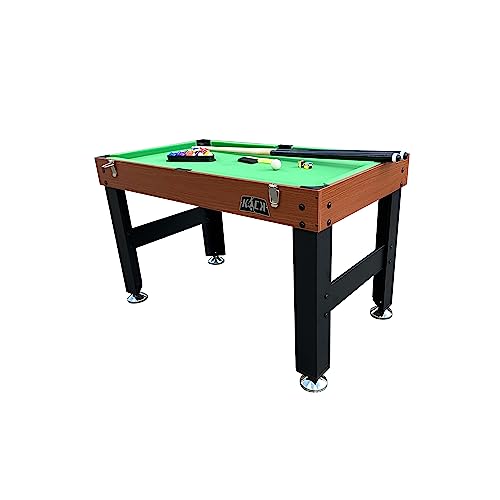 KICK Trio 48″ 3-in-1 Multi Game Table - Foosball, Billiards/Pool & Air-Hockey - color: Brown