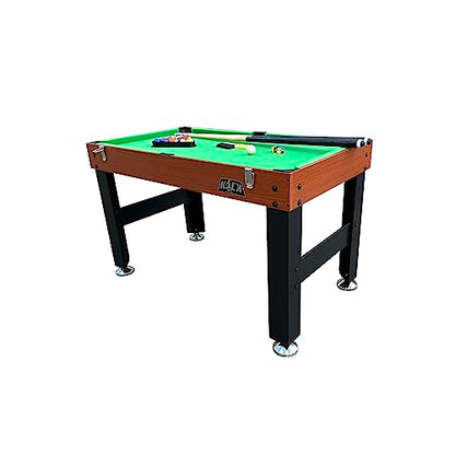 KICK Trio 48″ 3-in-1 Multi Game Table - Foosball, Billiards/Pool & Air-Hockey - color: Brown