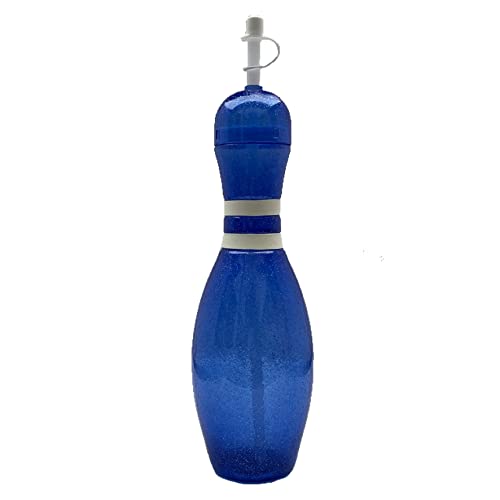 Large Bowling Pin Water Bottles Assorted Colors - 6 Pack