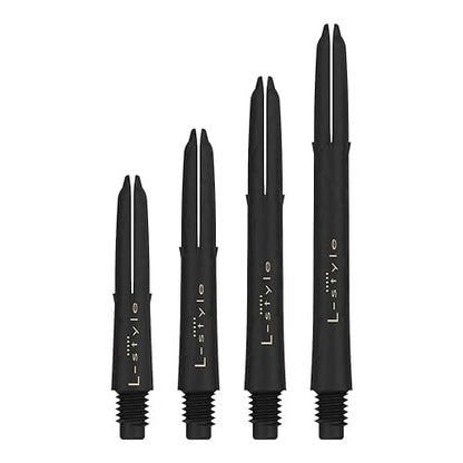 L-style Laro Carbon Dart Shafts - Short 190-1 Set (3 Shafts) - 2BA Thread