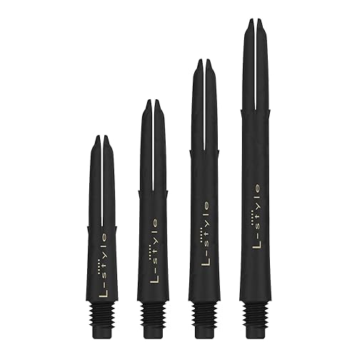 L-style Laro Carbon Dart Shafts - Short 190-1 Set (3 Shafts) - 2BA Thread