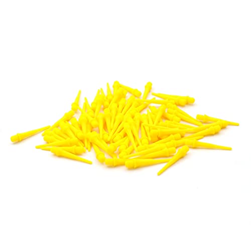 CUESOUL TOUCH-24.5mm Point Soft Dart Tip Point for Dart Tip Replacement - color: Yellow