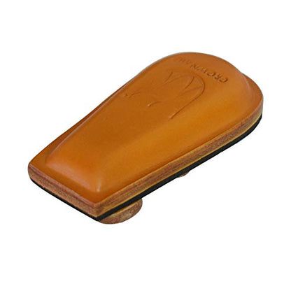 CROWN ME Weighted 4-Cue Leather pool cue holder - color: Leather color
