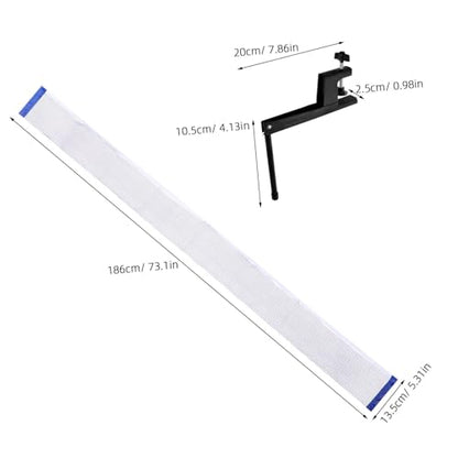 ABOOFAN Table Tennis Net and Post Set with Elastic Mesh Portable and Easy to Install for Indoor and Outdoor Paddle Training Replacement Sports Net for Quick Games and Competition