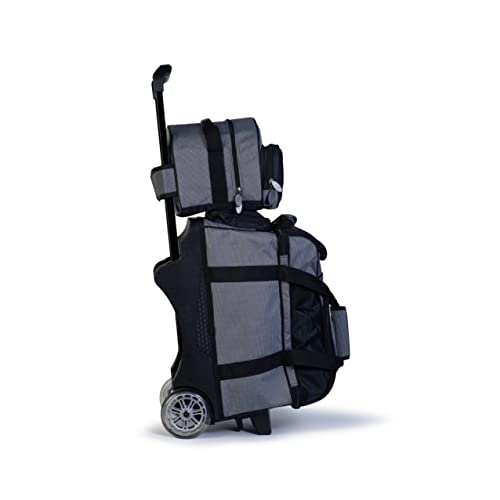 2 Ball Bowling Roller + 1 Ball Color Matching Add On Tote - color: Black-Gray
