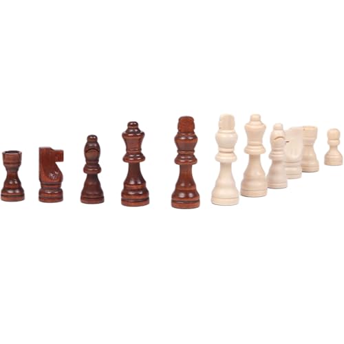 32Pcs International Chess Figures 2.5inch Wood Chess Pieces Chess International Chess Figures Board Accessories