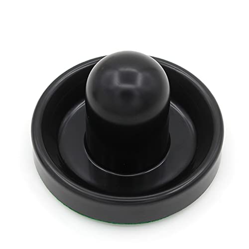 Air Hockey Pucks and Paddles,Black Air Hockey Puck Pusher,Goal Handles Paddles Replacement Accessories for Game Tables (4 Striker 96mm with Pads, 8 Pucks 64mm Thick and Thin)
