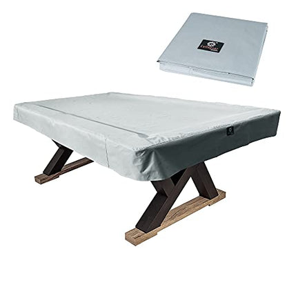 7/8/9FT Heavy Duty 600D Polyester Canvas Billiard Pool Table Cover(7 Colors Available) (Gray, 8-Foot) - color: Grey, size: 8-Foot