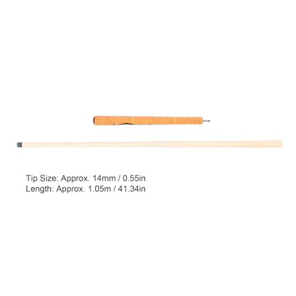 Short Pool Cue Stick 41.34in, 14mm Tip, 1/2 Maple Billiard Cue Stick - High Hitting Accuracy, Professional Taper Design, Compact for Tight Spaces