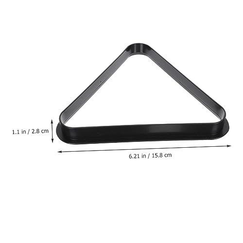 Toddmomy Mini Billiard Triangle Rack Pool Table Ball Organizer Billiard Frame for Home Parties Clubs Fits - size: 15.80X15.80X2.80CM