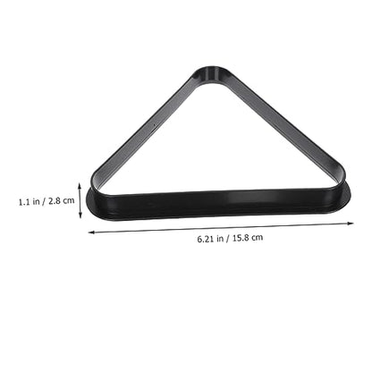 Toddmomy Mini Billiard Triangle Rack Pool Table Ball Organizer Billiard Frame for Home Parties Clubs Fits - size: 15.80X15.80X2.80CM