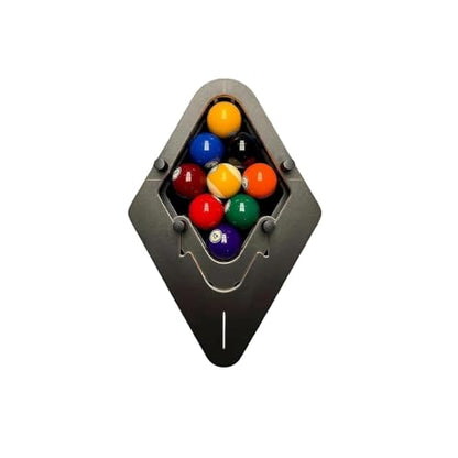 Professional Billiard Rack System, Heavy Duty Solid Wood Triangle/Diamond Pool Ball Racks, Adjustable Solid Wood Triangle & Magic Rack for Standard Billiard Balls, Home/Bar/Club Use - size: B