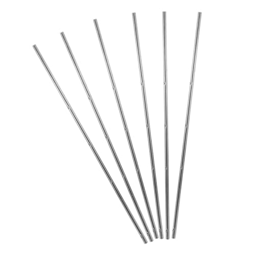Cabilock 6pcs Foosball Table Replacement Rods with Iron Poles and Protective Caps Soccer Machine Parts for Home Entertainment Easy Installation Enhanced Accuracy and Stability for Tabletop