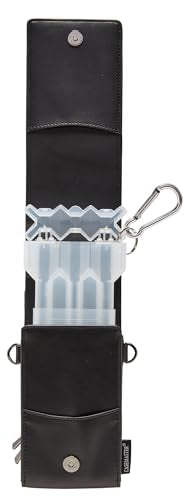 Casemaster Voyager Leatherette Wallet with Nomad Case, Holds 3 Steel Tip or Soft Tip Darts Fully Assembled, Portable Storage Accessories - style: Plus