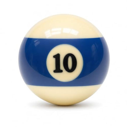 KONLLEN Single Replacement Pool Ball – 2-1/4" Regulation Size & Weight Billiard Ball Made of Phenolic Resin (Choose 1–15 or Cue Ball) - color: #10