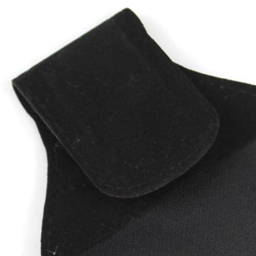 Scott Edward Billiard Chalk Holder Pouch Pool Cue PU Leather Chalk Holder with Clip, Portable Snooker Billiards Chalk Bag, Pool Accessories Black/Brown - color: Black