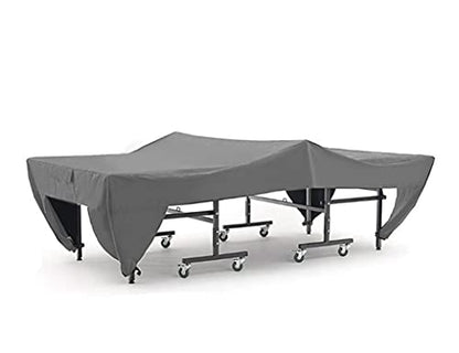 Icegrey Ping Pong Table Dust Covers Oxford Fabric Waterproof Outdoor Rain Wind Sun UV Resistant Heavy Duty Tennis Table Storage Cover Grey 280x152x76cm - color: Grey
