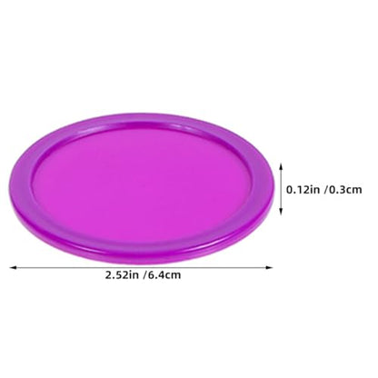 8pcs Air Hockey Pucks Replacement Set 64mm Sturdy Table Game Accessories for Home and Group Entertainment