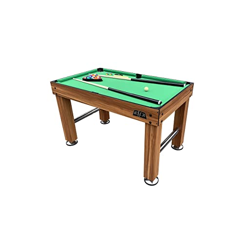KICK Pentacle 55" 5-in-1 Multi Game Table – Foosball, Billiards/Pool, Push Hockey, Shuffleboard & Bowling - color: Brown