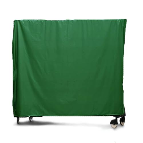 J&C Table Tennis Cover 420D Ping Pong Table Cover Black Full UV Protected Table Tennis Cover Outdoor Waterproof Heavy Duty Ping Pong Table Outdoor Waterproof - color: green