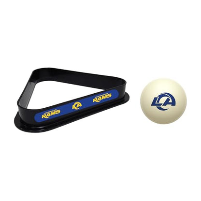 Imperial NFL Cue Ball & Rack Set - color: Los Angeles Rams, White
