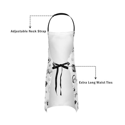 Castle Fairy Basketball Kitchen Apron - color: Gamepad Grey