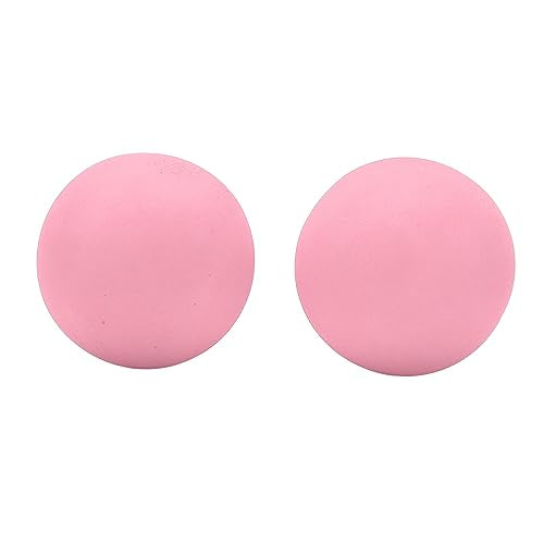 Drfeify EVA Foam Balls, 10pcs 65mm Soft Practice Balls with High Hit and Abrasion Resistance for Indoor Outdoor Training, Kids and Pets Play - color: Roseate