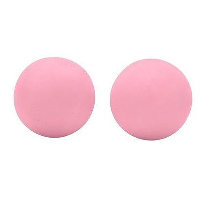 Drfeify EVA Foam Balls, 10pcs 65mm Soft Practice Balls with High Hit and Abrasion Resistance for Indoor Outdoor Training, Kids and Pets Play - color: Roseate