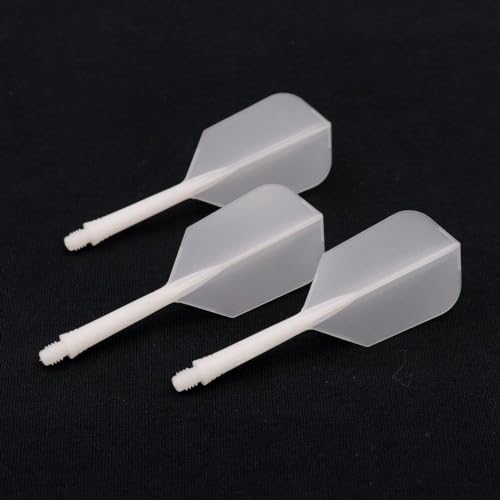 CUESOUL Rost AK5 Integrated Dart Shaft and Flights Transparent Color-S/M/L - color: Slim Shape, size: M-28mm