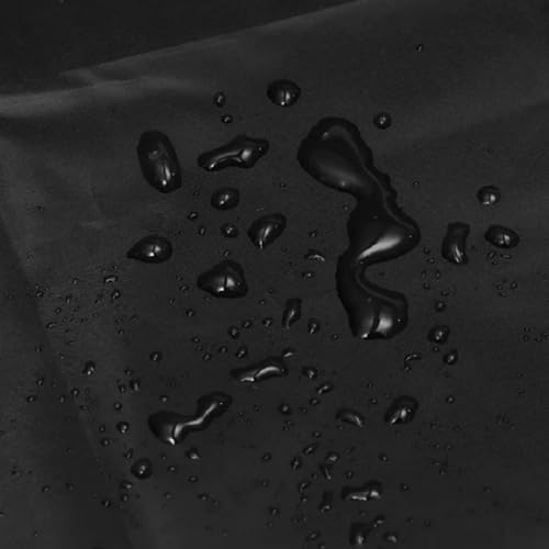 Oxford Cloth Billiard Pool Table Cover Waterproof Protective Dust Cover With Drawstring, For 8/9 Ft Tables Stitched Black Silver 210D(215x125x14CM)