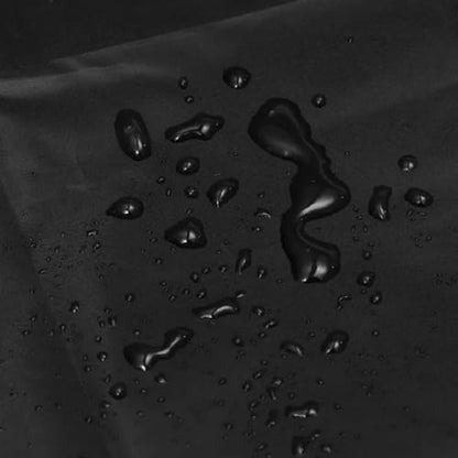Oxford Cloth Billiard Pool Table Cover Waterproof Protective Dust Cover With Drawstring, For 8/9 Ft Tables Stitched Black Silver 210D(215x125x14CM)